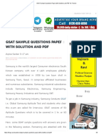 GSAT Sample Questions Paper With Solutions and PDF For Fresher