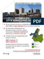 City of Newark September Furlough Announcement