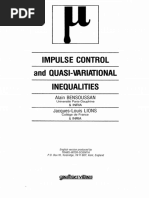 Impulse Control and Quasi-Variational Inequalities - A. Bensoussan & J - Lions