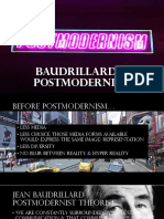 baudrillard   postmodernism