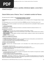 Estudo Bíblico Para a Páscoa. Tema_ O Verdadeiro Sentido Da Páscoa _ Pr Josias Moura