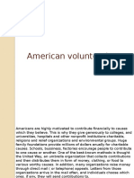 American Volunteerism