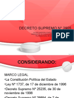 Decreto Supremo N 2905