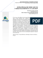 Estratégias de Mercado No Varejo Eletrônico - o Caso B2W