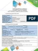 Guía de Actividades y Rúbrica de Evaluación - Paso 4 -Revisión y Análisis de Artículos Científicos