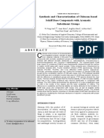 Synthesis and Characterization of Chitosan-Based Schiff Base Compounds With Aromatic Substituent Groups