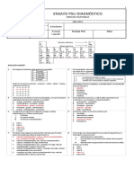 2° Ensayo PSU Diagnóstico