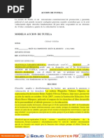 Modelo de Contestación Tutela Colombia | PDF | Derecho Constitucional ...