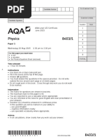 Aqa 84031 QP Jun15 PDF