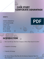 Case Study Creating Corporate Advantage: Group 4