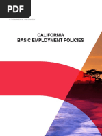 California Basic Employment Policies: Page 1 of 20 Fs 105 Ca 2013