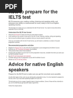 How To Prepare For The IELTS Test