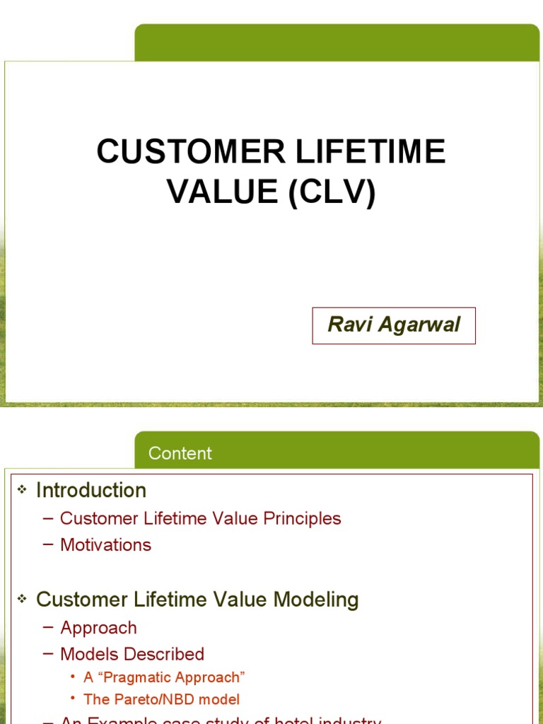 Understanding Customer Lifetime Value Models | PDF | Statistics ...