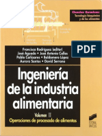 Ingenieria de La Industria Alimentaria Vol 2 Operaciones de Procesado de Alimentos Francisco Rodriguez