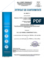 Certificat de Conformitate Betoane