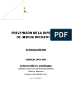 Infección de Herida Operatoria (Prevención)