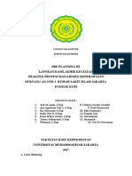 Pre Planning III Laporan Hasil Kegiatan Konsulan