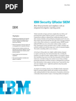 IBM Security QRadar SIEM Datasheet