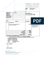 White Orchid Invoice