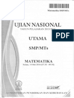 Soal UN Matematika SMP 2006 Paket 1-1