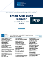 Small Cell Lung Cancer: NCCN Clinical Practice Guidelines in Oncology (NCCN Guidelines)