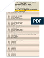 Natraj Institute of TNPSC (Nit) - 9791885670 Online Class Time Table For Group 2 / 1 Prelims