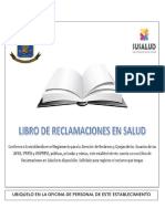 Aviso Libro de Reclamaciones en Salud