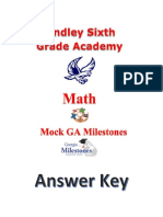 lsga math mock milestone answer key