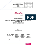 ABP-PRY-PRCE-001-Rev-0-Proc Montaje y Desmontaje de Andamios Interiores Para Intervención de Esfera 66