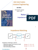 ECE 5317 Microwave Engineering Impedance Matching Notes