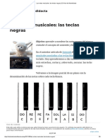 Las Notas Musicales - Las Teclas Negras - El Club Del Autodidacta