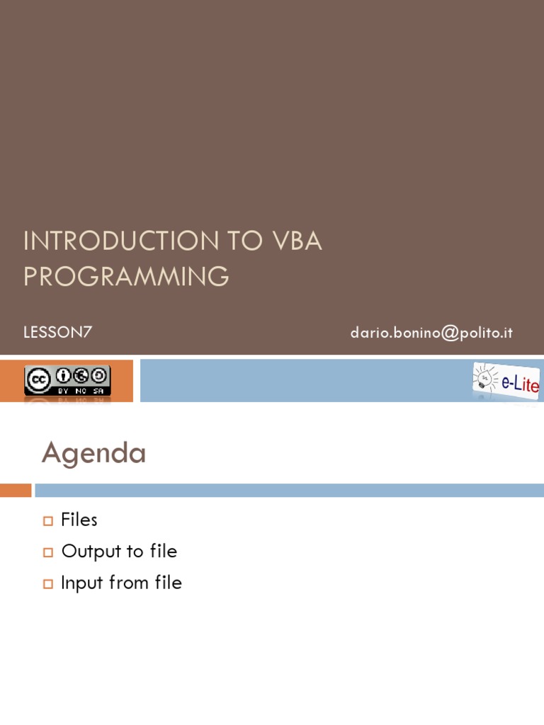 VBA File Handling Techniques | PDF | Computer File | Computer Data Storage