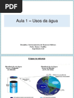 Aula 1 - Usos da água