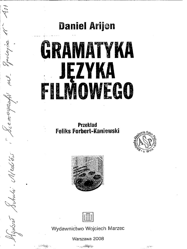 Daniel Arijon - Gramatyka Języka Filmowego | PDF