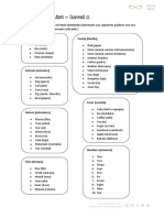 Vocab List - Level1 PDF
