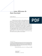 As Formas Africanas de Auto-Inscrição