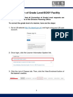 Tutorial - Correction of Grade Level - EOSY PDF