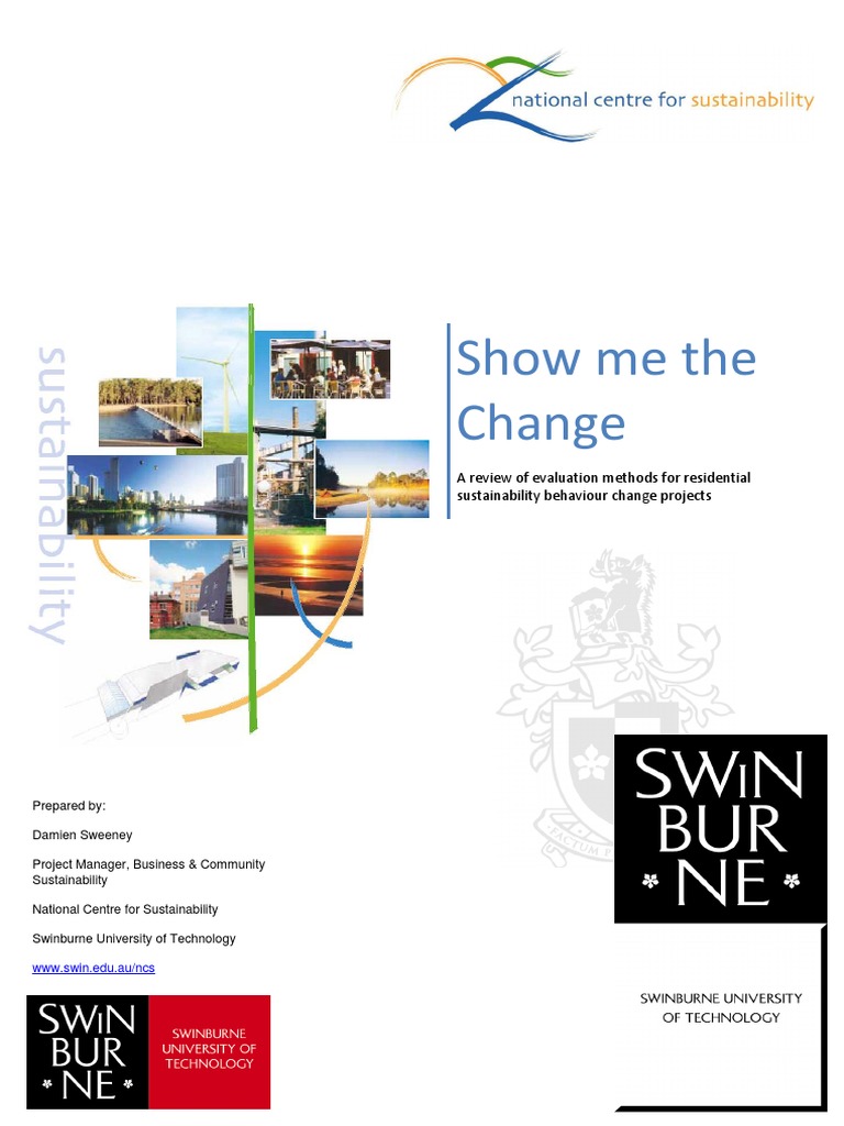 A Review of Evaluation Methods For Residential Sustainability Behaviour ...