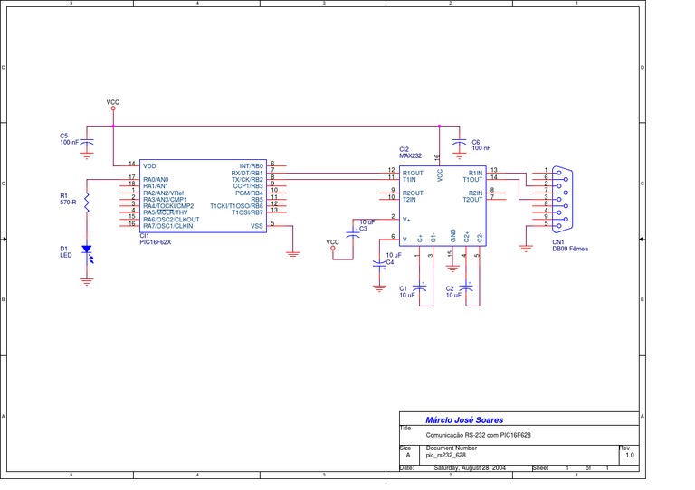 RS-232 Communication with PIC16F628 | PDF | Electronic Engineering ...