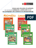 Guía de Orientaciones para Docentes de Primaria de Escuelas Multigrado y Unidocente en El Uso Pedagógico Del Cuaderno de Autoaprendizaje PDF