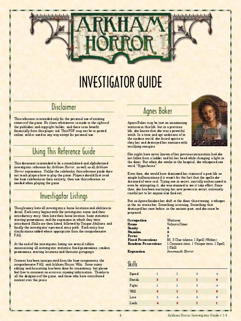 arkham horror card game investigator list Horror: The Core Set Asmodee USA The Definitive Investigator Tier List
