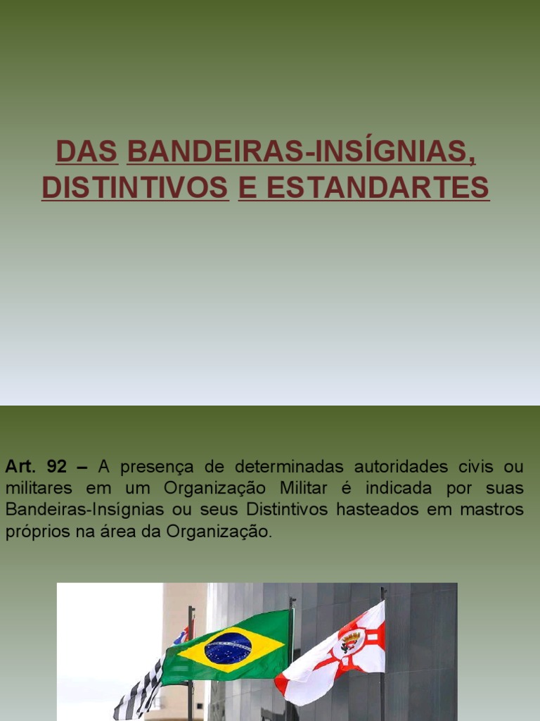 Artigo, No Dia da Bandeira, mais uma continência à bandeira