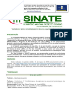 III Simpósio Nacional de Texto e Ensino - Programação Final