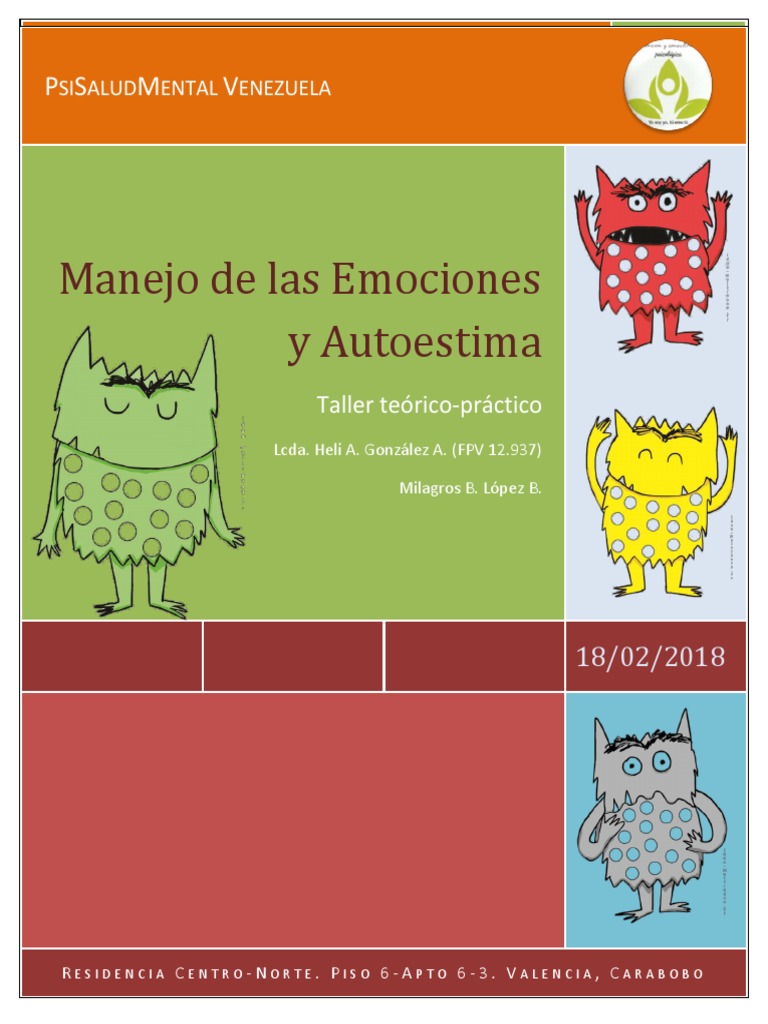 Taller de Manejo de Emociones y Autoestima | PDF | Evaluación ...
