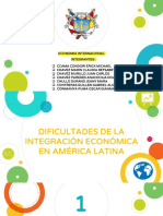 Dificultades de La Integracion Economica en America Latina