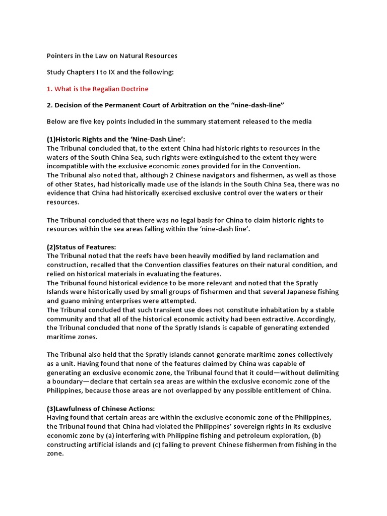 The South China Sea Arbitration: A …