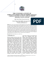 The Cytotoxic Activity of Ethylacetatefraction of