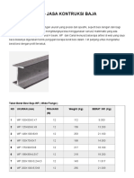 Tabel Baja WF Jasa Kontruksi Baja PDF