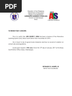 ALS Program Completion Certificate | PDF