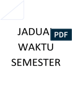 Petisyen Jadual Waktu Semester